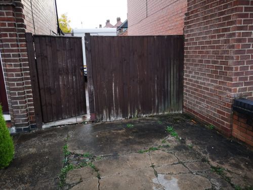 Click Here To Enlarge This Photo Of Solid wooden gate and fence
