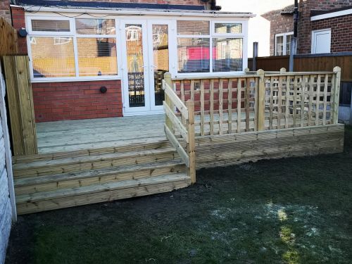 Click Here To Enlarge This Photo Of Wooden Decked Veranda