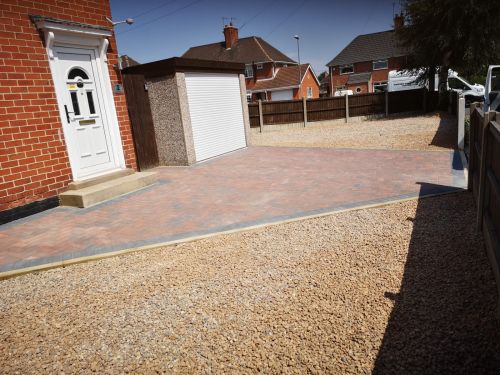 Click Here To Enlarge This Photo Of Block paving and gravel 
