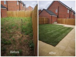Paving,Turfing
