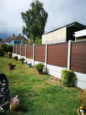 Click Here To Enlarge This Photo Of Composite Fencing Installation In Bilborough