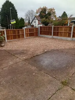 Garden Transformation Nottingham – New Fencing & Gravel Area