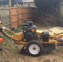 Stump grinder: Click Here To View Larger Image